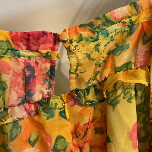 Dress mini NWOT Never worn brand new boutique 16” Ptp sundress cute babydoll - Picture 3 of 12